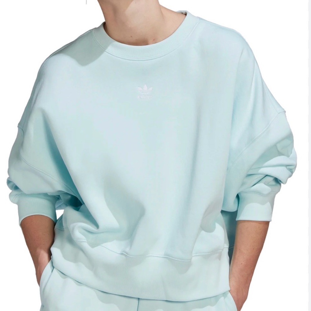 Adidas Adicolor essentials crewneck fleece sweatshirt and fleece joggers